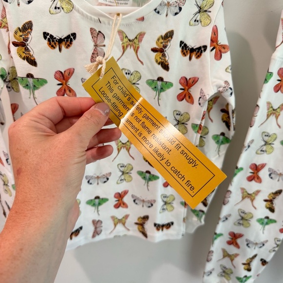 NWT Saltwater Swaddles Give Me Butterflies Pajama Set 4T - Picture 3 of 5